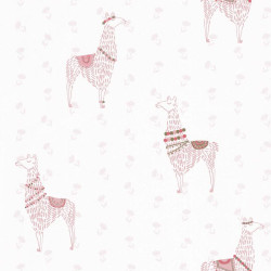 Papier peint Lamaste rose  - GIRL POWER - Caselio - GPR100754110