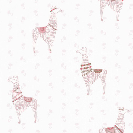 Papier peint Lamaste rose  - GIRL POWER - Caselio - GPR100754110