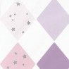 Papier peint intissé  shine bright like a diamond mauve - Collection GIRL POWER - CASELIO