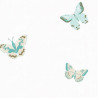 Papier peint intissé  LET'S FLY vert - Collection GIRL POWER - CASELIO