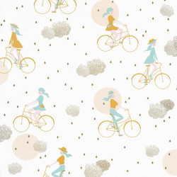 Papier peint Lucy In The Sky bleu - GIRL POWER - Caselio - GPR100846226