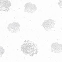 Papier peint intissé head in the clouds argent - Collection GIRL POWER - CASELIO