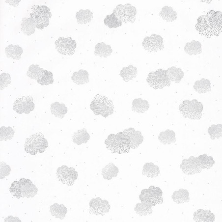 Papier peint Head In The Clouds argent - GIRL POWER - Caselio - GPR100859910