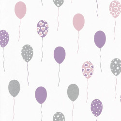 Papier peint Party Time mauve - GIRL POWER - Caselio - GPR100865838