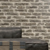 Papier peint réaliste Mur de Briques grises -UGEPA