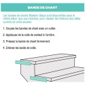 Bande de chant chêne brut 115 - Concept d'escalier Maëstro Steps