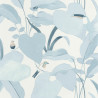 Papier peint Amazonia bleu doux et argent - L'ODYSSEE - Caselio