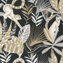 Papier peint Madagascar noir, beige et doré - L\'ODYSSEE - Caselio OYS101409911