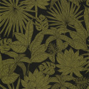 Papier peint Hawai noir et vert kaki - L\'ODYSSEE - Caselio - OYS101437402
