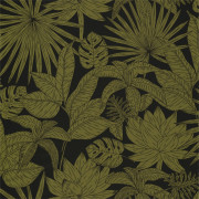 Papier peint Hawai noir et vert kaki - L'ODYSSEE - Caselio OYS101437402