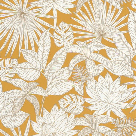 Papier peint Hawai jaune et doré - L'ODYSSEE - Caselio - OYS101432216