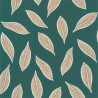 Papier peint Gabon vert émeraude et doré - L'ODYSSEE - Caselio OYS101447802