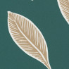Papier peint Gabon vert émeraude et doré - L'ODYSSEE - Caselio OYS101447802