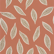 Papier peint Gabon terracotta et doré - L'ODYSSEE - Caselio - OYS101443339