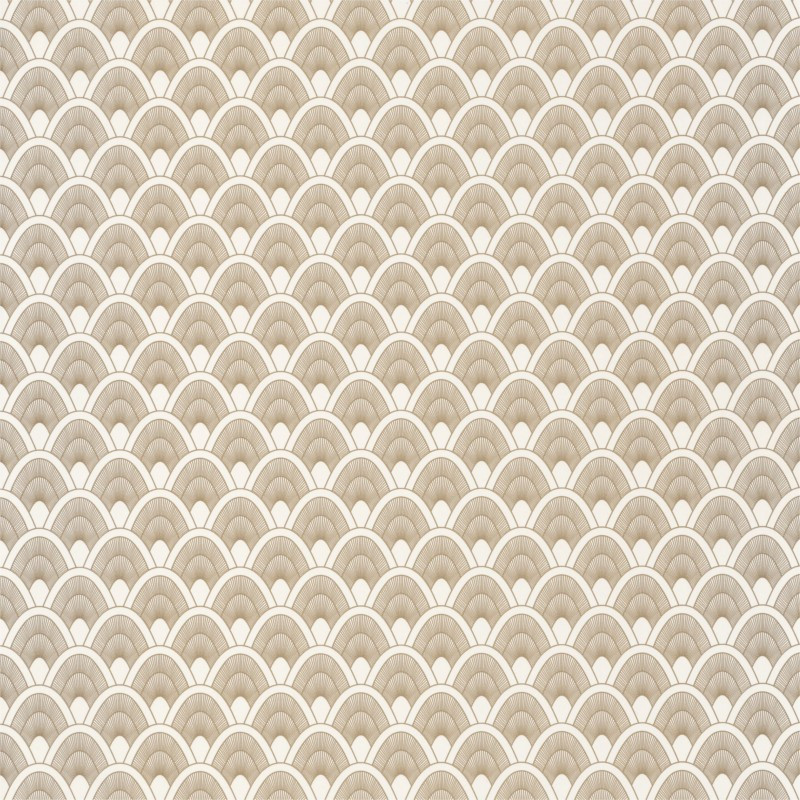 Papier peint Mayotte blanc et doré - L'ODYSSEE - Caselio - OYS101450110