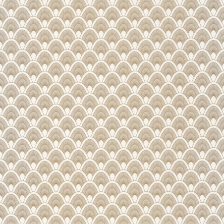 Papier peint Mayotte blanc et doré - L'ODYSSEE - Caselio - OYS101450110