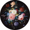 Panoramique rond GERTRUDE noir et rose - Beauty Full Image par Casadeco Panoramique rond GERTRUDE noir et rose - Beauty Full Image par Casadeco