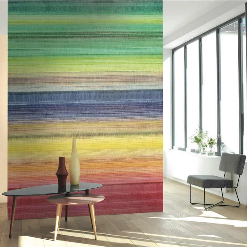 Panoramique MULTISTRIPE jaune - Beauty Full Image par Casadeco