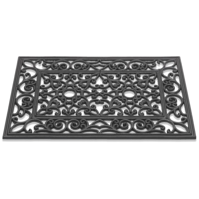 Paillasson extérieur caoutchouc "Sun Rectangle noir" - Antiek HAMAT 40x60