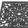 Paillasson caoutchouc extérieur SUN rectangle noir Hamat