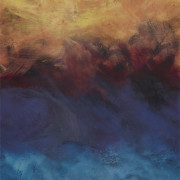 Panoramique SUNSET cuivre bleu - Beauty Full Image par Casadeco