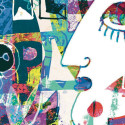 Panoramique BIG EYES multico - Beauty Full Image par Caselio