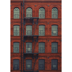 Panoramique Immeuble rouge - BEAUTY FULL IMAGE  - Caselio - BFI69528112