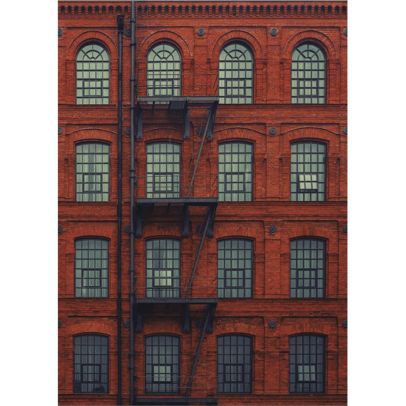 Panoramique IMMEUBLE rouge - Beauty Full Image par Caselio