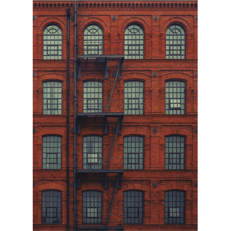 Panoramique Immeuble rouge - BEAUTY FULL IMAGE  - Caselio - BFI69528112