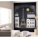 Panoramique SCARLETT BY NIGHT noir - Beauty Full Image par Caselio