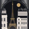 Panoramique SCARLETT BY NIGHT noir - Beauty Full Image par Caselio
