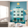 Panoramique SCARLETT BY DAY bleu - Beauty Full Image par Caselio
