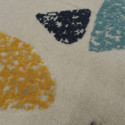 Tapis terrazzo écru, jaune et gris - Canvas - 140x200cm