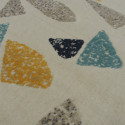 Tapis terrazzo écru, jaune et gris - Canvas - 140x200cm
