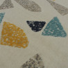 Tapis terrazzo écru, jaune et gris - Canvas - 140x200cm