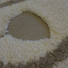 Tapis rond tête d'ours taupe - Diamètre 120cm - RICHIE