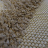 Tapis rond tête d'ours taupe - Diamètre 120cm - RICHIE