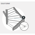 Languette de raccordement - Lot de 4 - pour escalier Maestro Steps