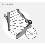 Languette de raccordement - Lot de 4 - pour escalier Maestro Steps