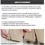 Languette de raccordement - Lot de 4 - pour escalier Maestro Steps