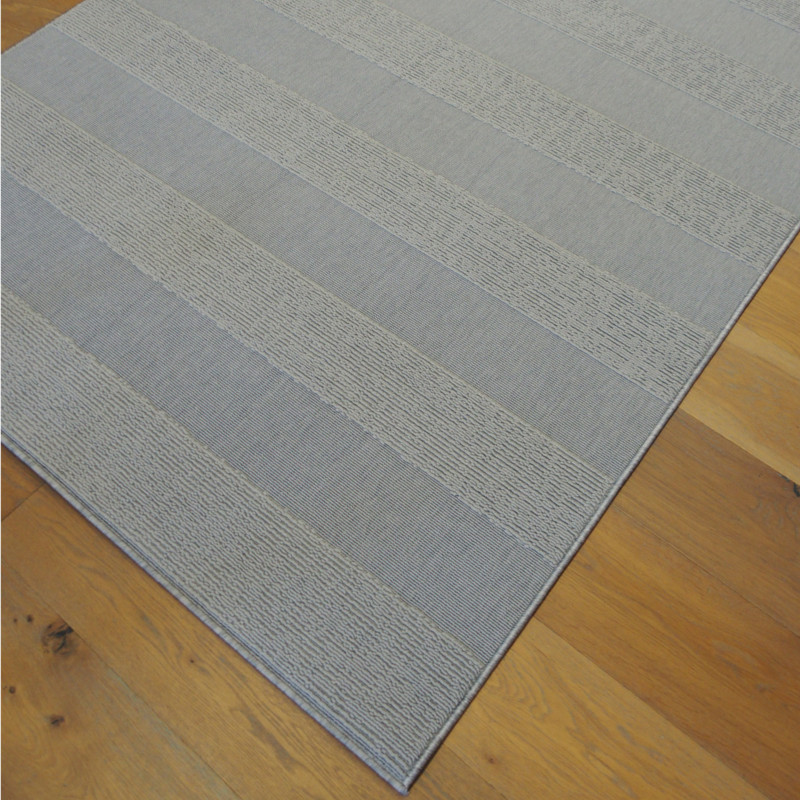 Tapis structuré uni "Lignes gris clair" - Sfynx BALTA 140x200
