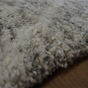 Tapis shaggy à motif berbère losanges gris chiné - 200x290cm - SHERPA