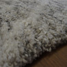 Tapis shaggy à motif berbère losanges gris chiné - 200x290cm - SHERPA