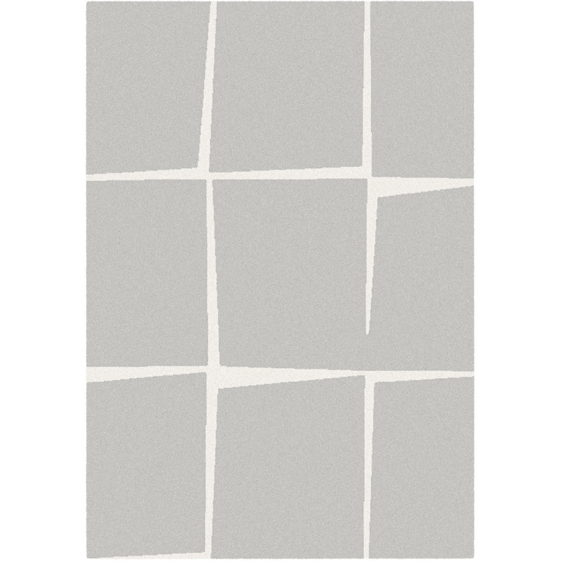 Tapis à motifs géométriques gris clair - 120x170cm - Shuffle - BALTA