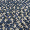 Tapis tissé en corde bleu et écru - 140x200cm - ESSENZA