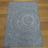 Tapis tissé en corde bleu et écru - 140x200cm - ESSENZA