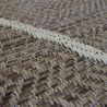 Tapis cordes tressées à motif berbère écru et taupe - 200x290cm - INDY