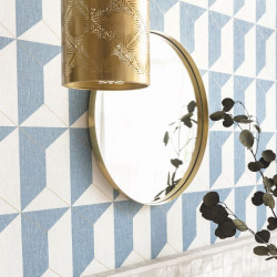 Papier peint Rythm bleu madura doré - MOOVE - Caselio - MVE101336427