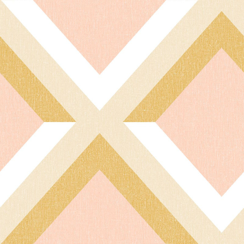 Papier peint Groove ocre rose blanc - MOOVE - Caselio - MVE101342817