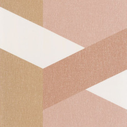 Papier peint Twist terracotta rose doré - MOOVE - Caselio - MVE101352118